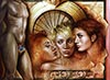 Trois graces, un satyre et son leurre